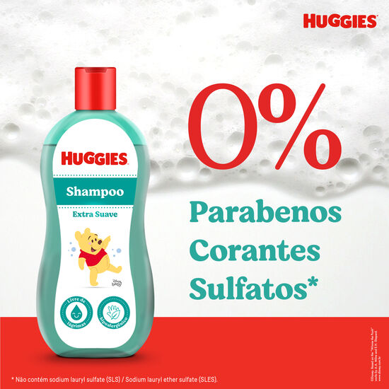 Shampoo Huggies Extra Suave Hipoalergênico 400 ml